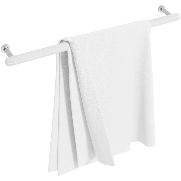 WIREWORKS SINGLE TOWEL RAIL 680 OYSTER GREY DYKE DEAN