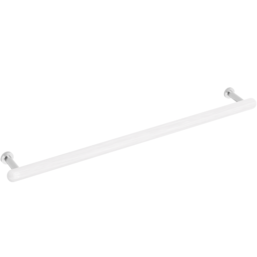 WIREWORKS SINGLE TOWEL RAIL 680 OYSTER GREY - DYKE & DEAN