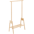 WIREWORKS WOOD GARMENT HANGING RAIL OAK - DYKE & DEAN