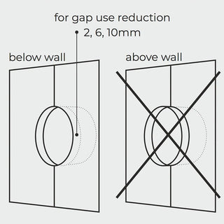 WOODEN PORCELAIN WALL LIGHT SWITCH PADELUS DOUBLE - DYKE & DEAN