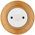 WOODEN PORCELAIN WALL SOCKET FAGUS MOTION SENSOR - DYKE & DEAN