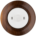 Nucleus wooden motion sensor by Katy Paty in white ceramic and walnut